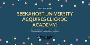 SeekaHost-university-acquires-ClickDo-academy-announcement